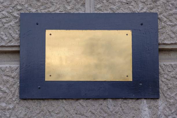 plaque professionnelle à graver laiton communication