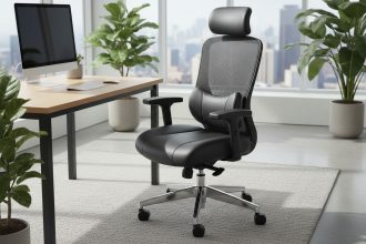 Chaise de bureau moderne avec matériaux durables et confortables