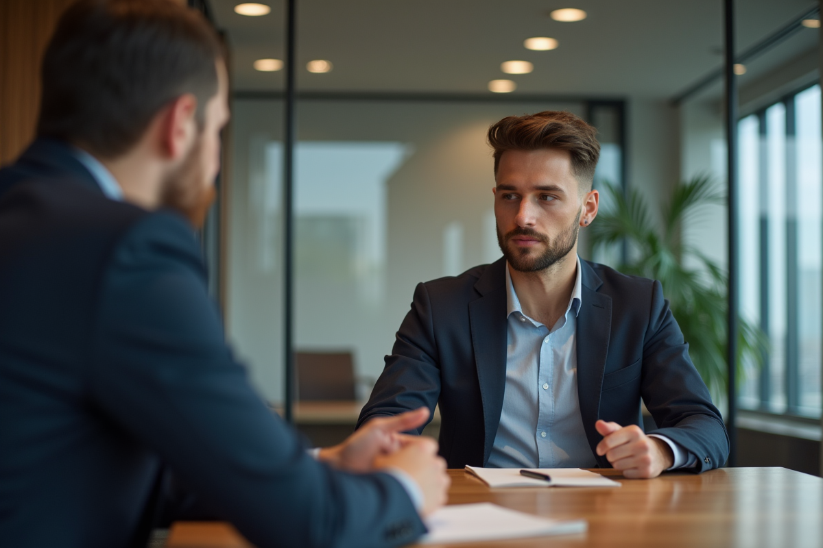 Jeune homme en consultation dans un cabinet d